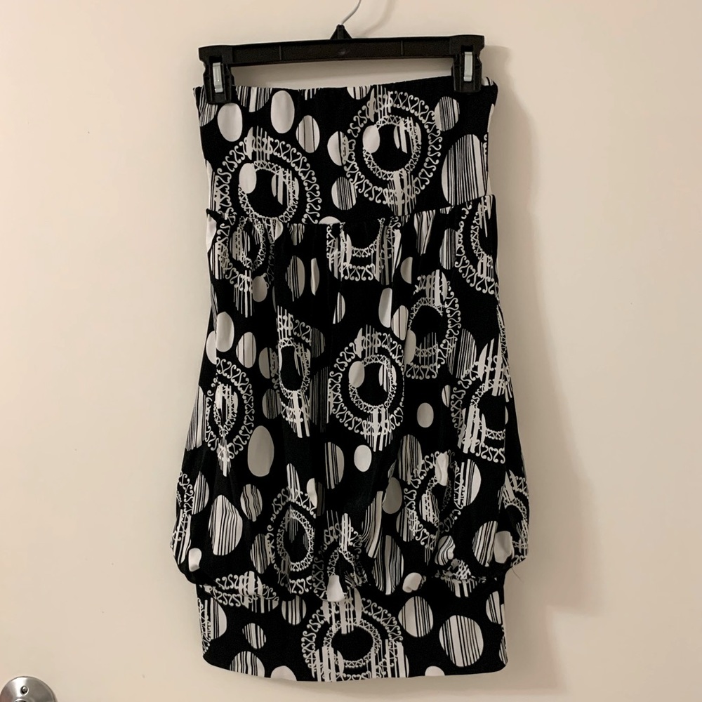 Strapless bubble dress